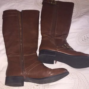 Tall brown boots